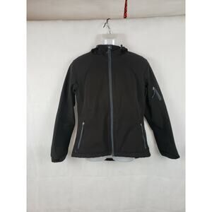 Black Diamond Women's Shell Ski Jacket Black Zip Up Polyester Size M
